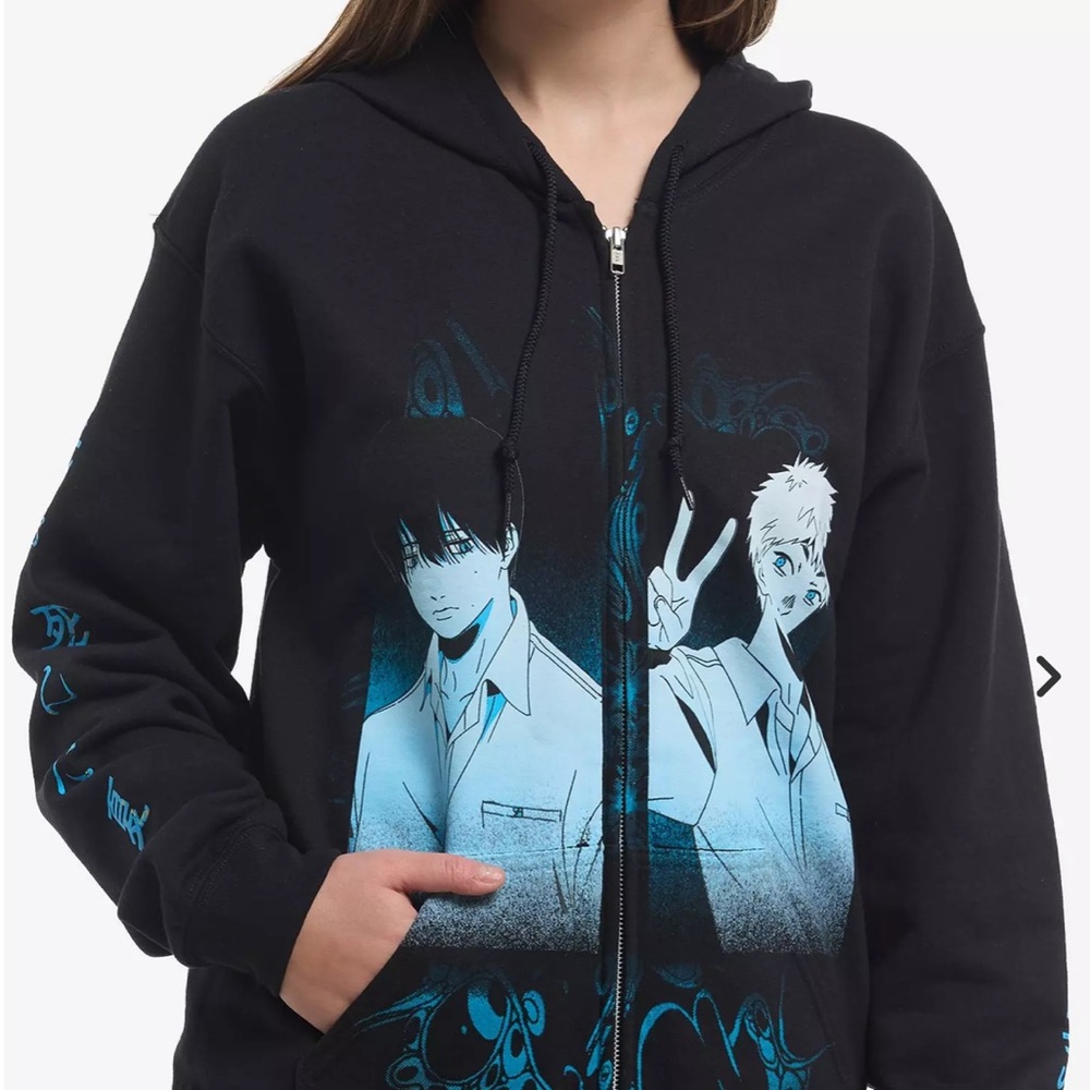 The Summer Hikaru Died Blue Tonal Hoodie, Size 3X